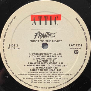 The Frantics - Boot To The Head 1987 - Quarantunes