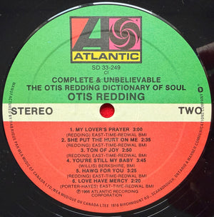 Otis Redding - The Otis Redding Dictionary Of Soul - Complete & Unbelievable -