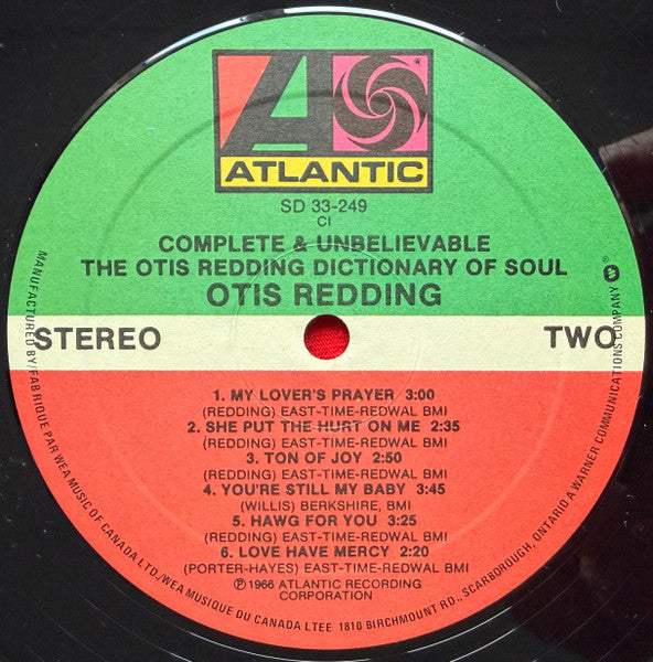 Otis Redding - The Otis Redding Dictionary Of Soul - Complete & Unbelievable -
