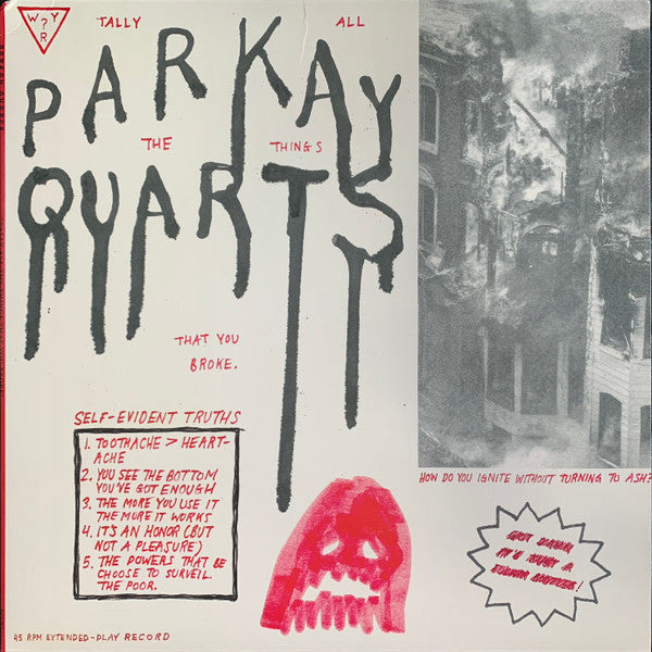 Parkay Quarts - Tally All The Things That You Broke Vinyl Record