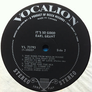 Earl Grant - It's So Good - 1967