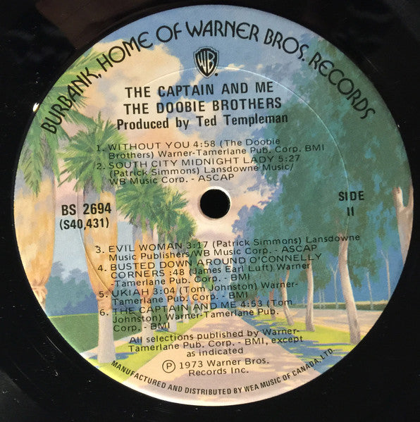 The Doobie Brothers - The Captain And Me Vinyl Record