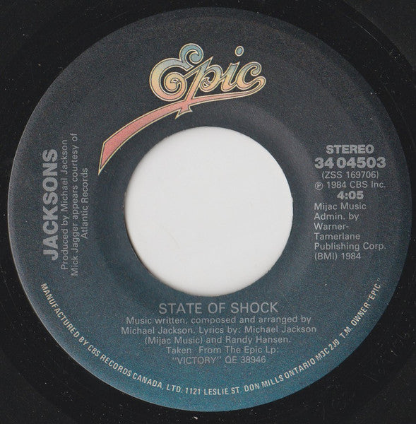 Jacksons, The - State Of Shock - 1984