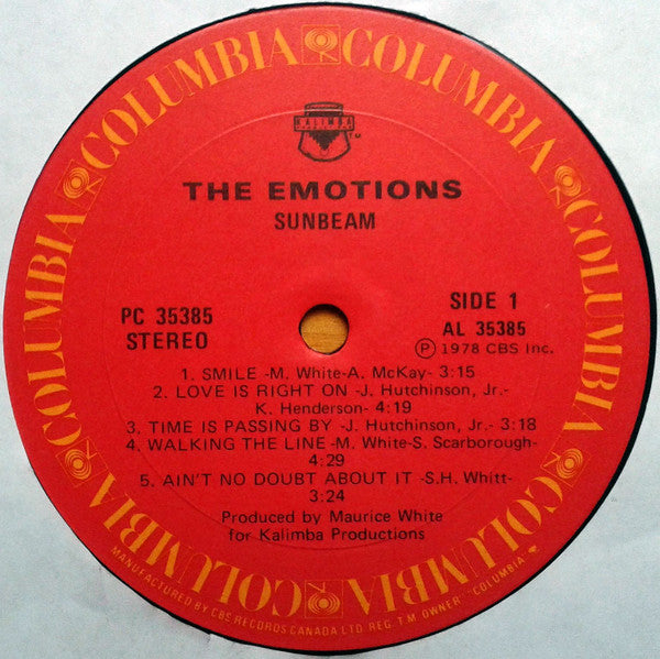 Emotions, The - Sunbeam - 1978