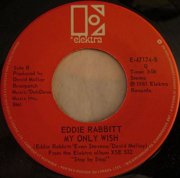 Eddie Rabbitt - Step By Step / My Only Wish - 1981