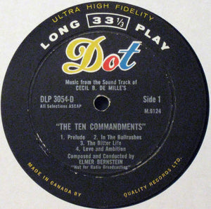 Elmer Bernstein - Music From The Sound Track Of Cecil B. DeMille's "The Ten Commandments"