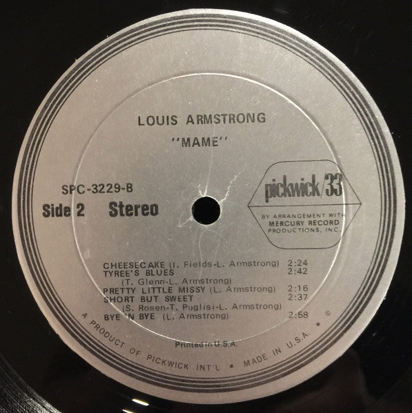 Louis Armstrong - Mame Vinyl Record