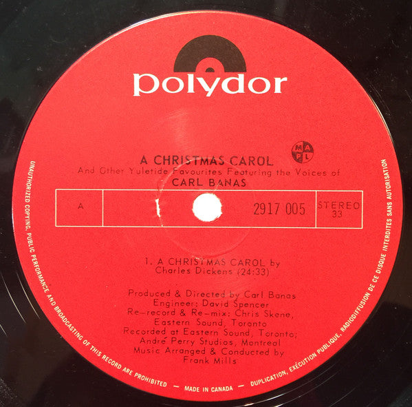 Carl Banas - Charles Dickens' A Christmas Carol - 1971