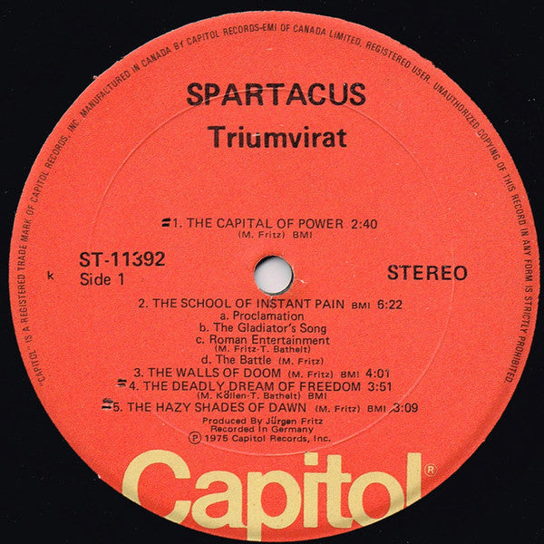 Triumvirat - Spartacus