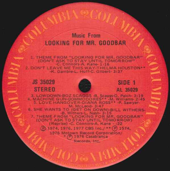 Various - Looking For Mr. Goodbar - 1977