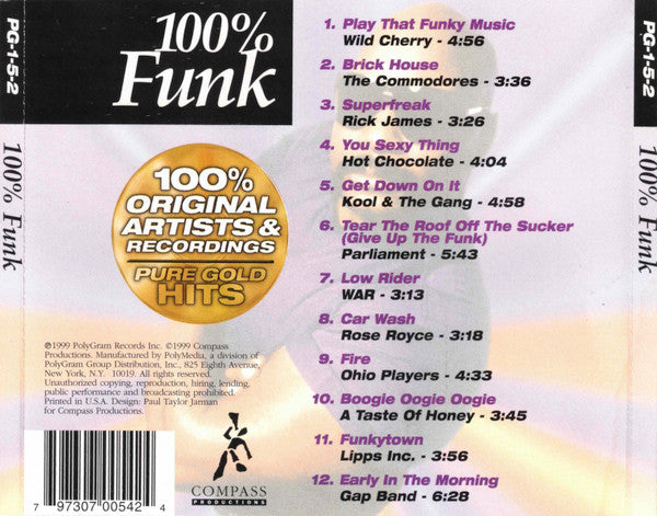 Various - 100% Funk (CD) - 1999