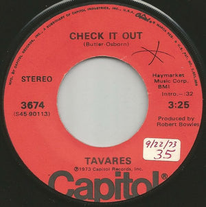 Tavares - Check It Out / The Judgement Day Vinyl Record