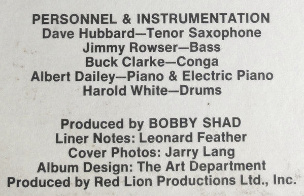 Dave Hubbard - Dave Hubbard - 1971