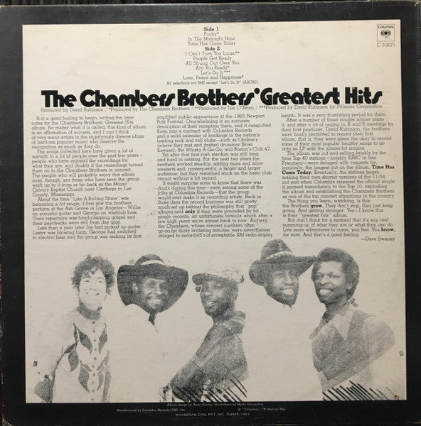 The Chambers Brothers - The Chambers Brothers' Greatest Hits