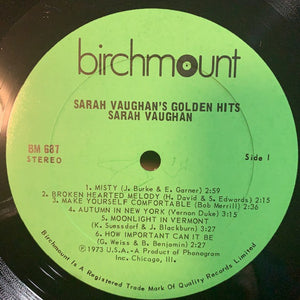 Sarah Vaughan - Sarah Vaughan's Golden Hits - 1973