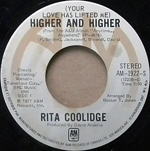 Rita Coolidge - (Your Love Has Lifted Me) Higher And Higher / Who's To Bless And Who's To Blame Vinyl Record