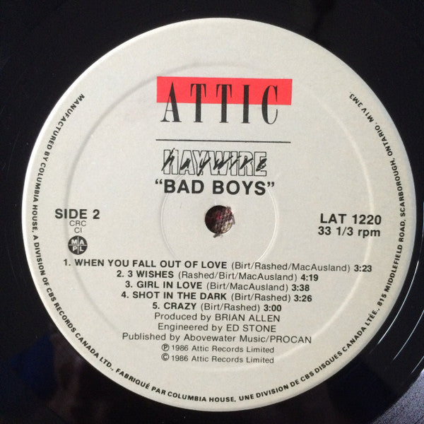 Haywire - Bad Boys - 1986