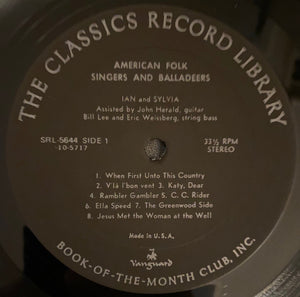 Various - American Folk Singers And Balladeers - 1964