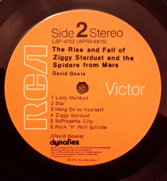 David Bowie - The Rise and Fall of Ziggy Stardust and the Spiders From Mars - 1972