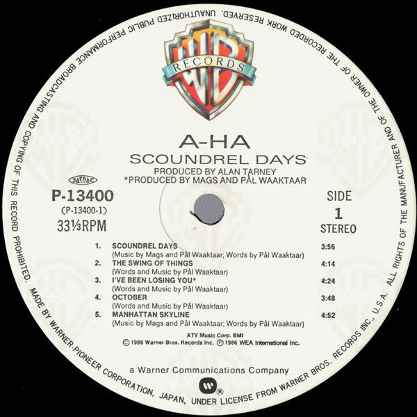 a-ha - Scoundrel Days