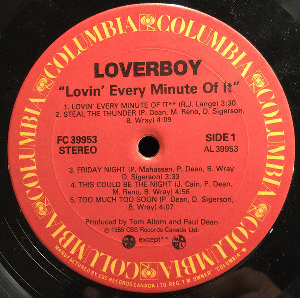 Loverboy - Lovin' Every Minute Of It - 1985