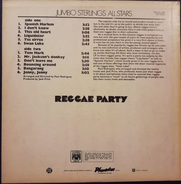 Jumbo Sterlings All Stars - Reggae Party