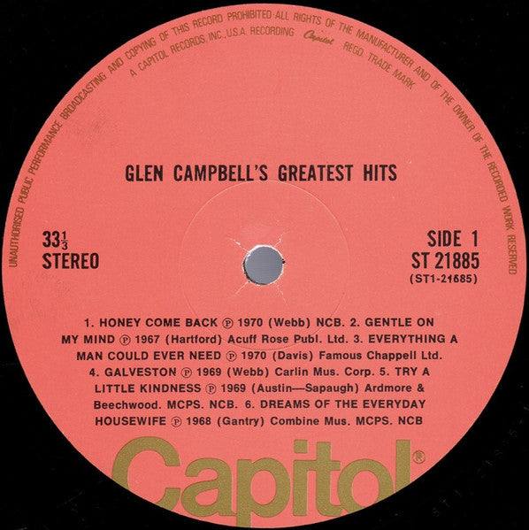 Glen Campbell - Glen Campbells Greatest Hits - 1971