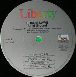 Ronnie Laws - Solid Ground