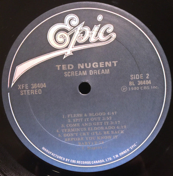 Ted Nugent - Scream Dream Vinyl Record