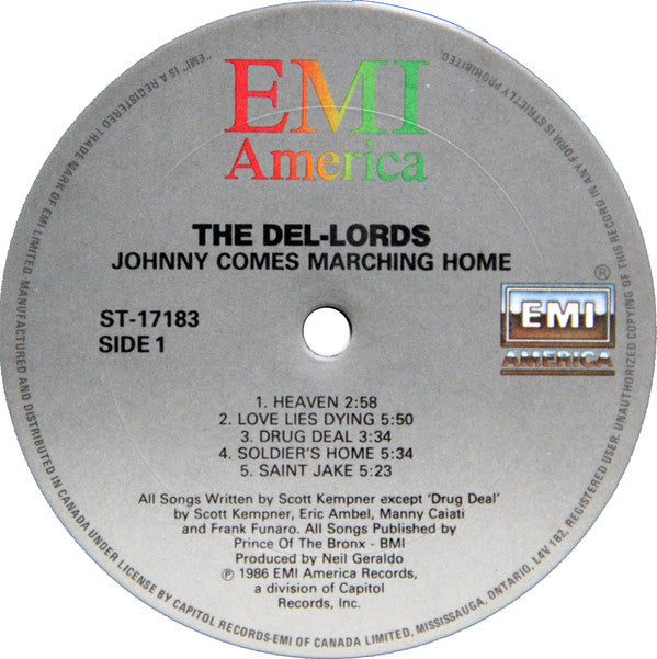 The Del Lords - Johnny Comes Marching Home