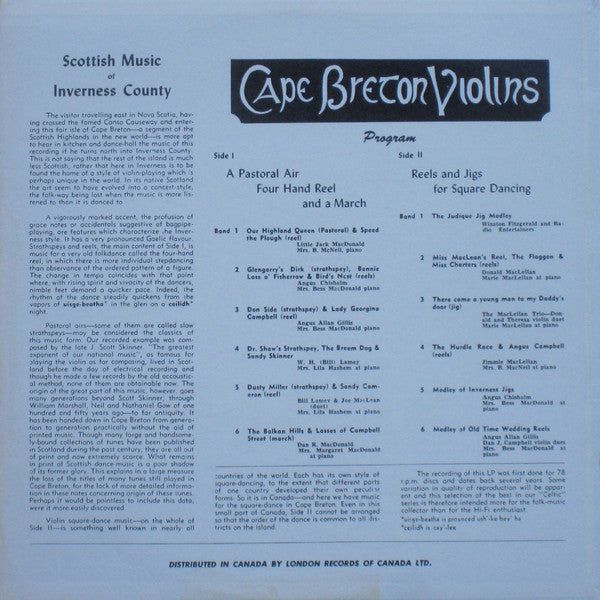 Various - Cape Breton Violins