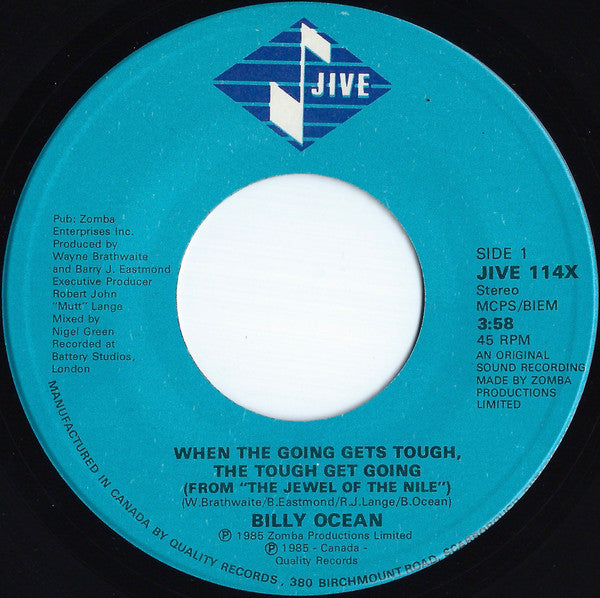 Billy Ocean - When The Going Gets Tough, The Tough Get Going