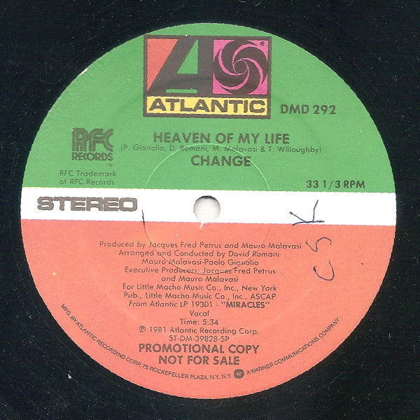 Change - Heaven Of My Life - 1981