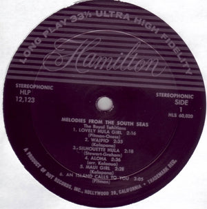 Royal Tahitians, The - Melodies From The South Seas - 1964
