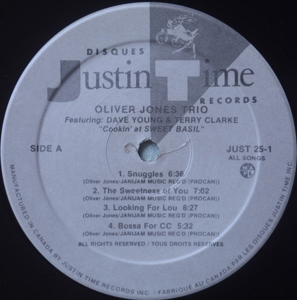 Oliver Jones Trio Featuring Dave Young (3) & Terry Clarke - Cookin' At Sweet Basil - 1988