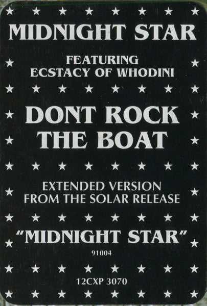 Midnight Star Featuring Ecstacy - Don't Rock The Boat - 1988