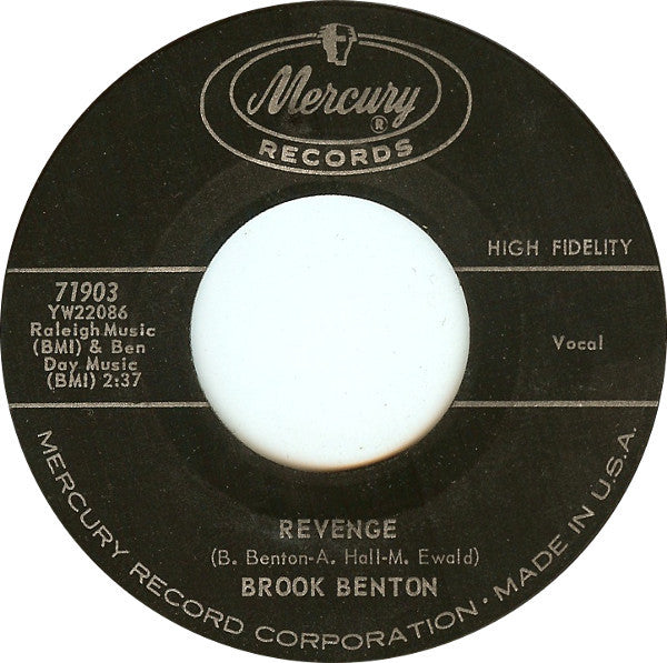 Brook Benton - Revenge / Really, Really Vinyl Record