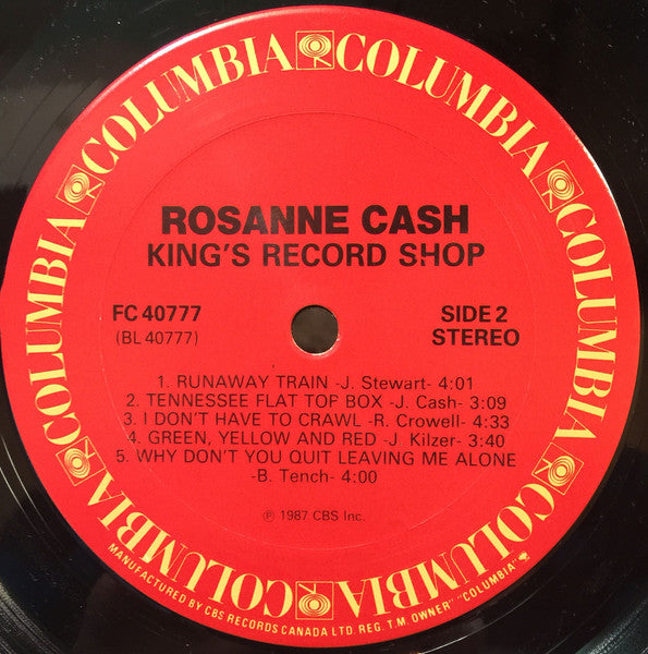 Rosanne Cash - King's Record Shop - 1987