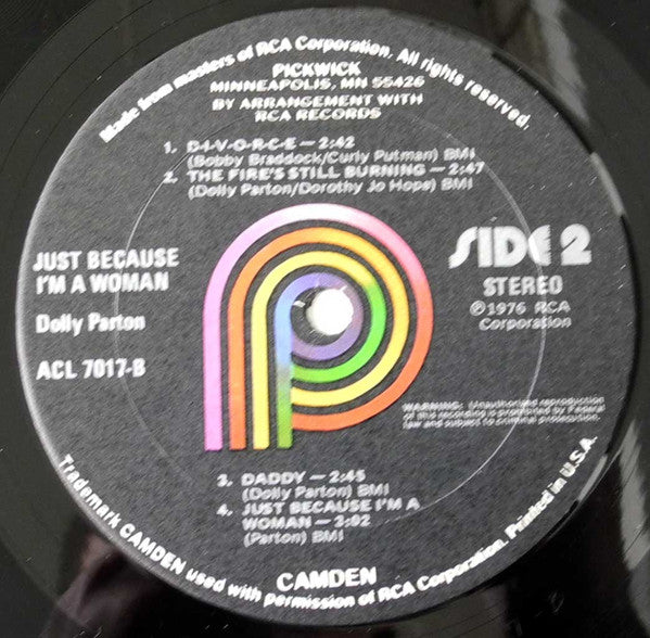Dolly Parton - Just Because I'm A Woman - 1976