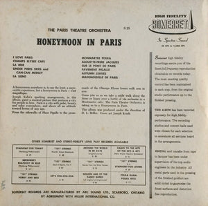 The Paris Theatre Orchestra - Honeymoon In Paris