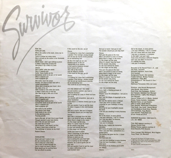 Survivor - Vital Signs