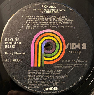 Henry Mancini - Days Of Wine And Roses & Others -