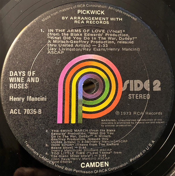 Henry Mancini - Days Of Wine And Roses & Others -