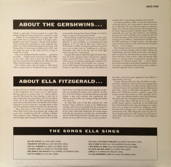 Ella Fitzgerald - Ella Fitzgerald Sings The Gershwin Song Book Vol. 1