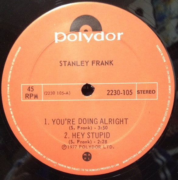 Stanley Frank - Rejected - 1977