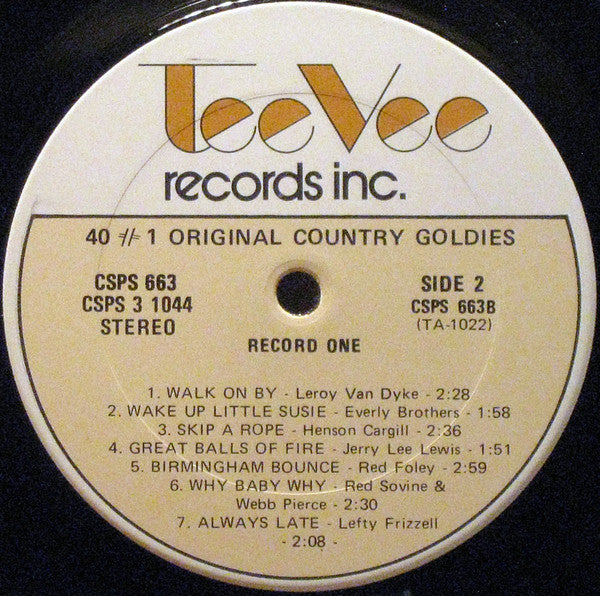 Various - 40 #1 Original Country Goldies