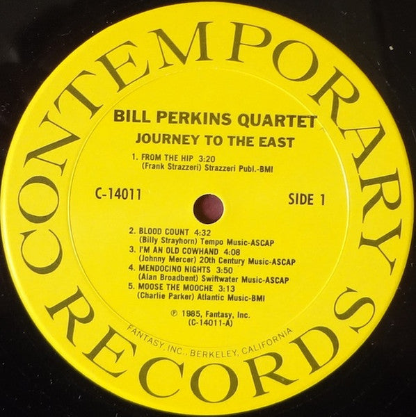 Bill Perkins Quartet, The - Journey To The East - 1985