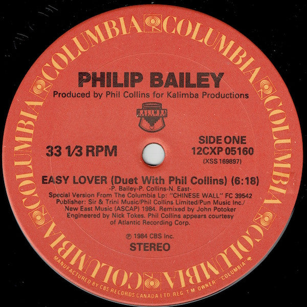 Philip Bailey - Easy Lover (Extended Dance Remix) b/w Woman - 1985