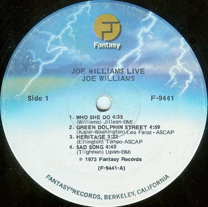 Joe Williams - Joe Williams Live
