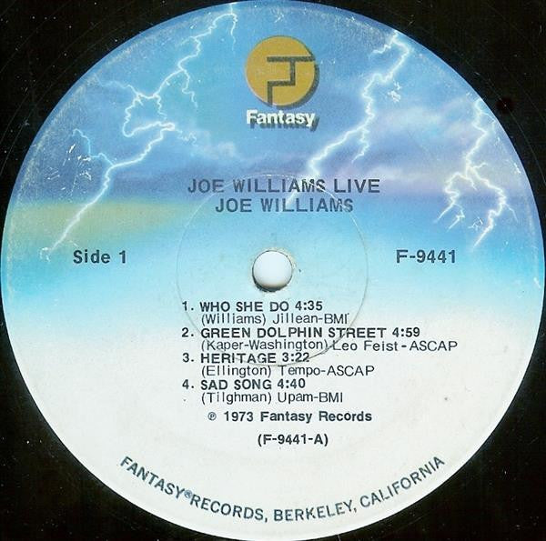 Joe Williams - Joe Williams Live